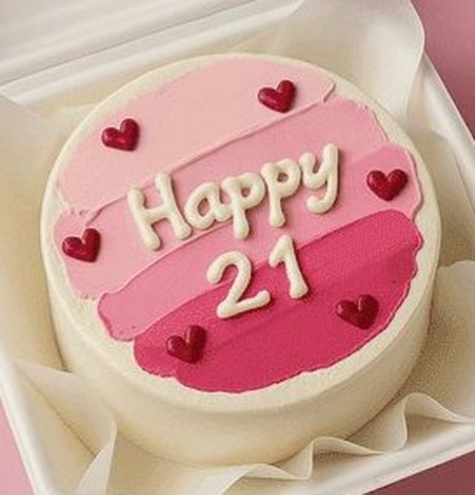 Happy 21 Bento Cake